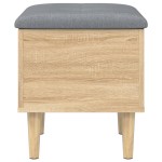 vidaXL Bancă de depozitare, stejar sonoma, 42x42x46 cm, lemn prelucrat vidaXL Bancă de depozitare, stejar sonoma, 42x42x46 cm, lemn prelucrat