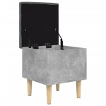 vidaXL Bancă de depozitare, gri beton, 42x42x46 cm, lemn prelucrat vidaXL Bancă de depozitare, gri beton, 42x42x46 cm, lemn prelucrat