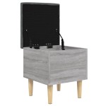 vidaXL Bancă de depozitare, gri sonoma, 42x42x46 cm, lemn prelucrat vidaXL Bancă de depozitare, gri sonoma, 42x42x46 cm, lemn prelucrat