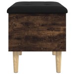 vidaXL Bancă de depozitare, stejar fumuriu, 62x42x46 cm lemn prelucrat vidaXL Bancă de depozitare, stejar fumuriu, 62x42x46 cm lemn prelucrat