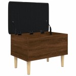 vidaXL Bancă de depozitare, stejar maro, 62x42x46 cm, lemn prelucrat