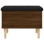 vidaXL Bancă de depozitare, stejar maro, 62x42x46 cm, lemn prelucrat