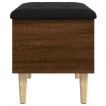 vidaXL Bancă de depozitare, stejar maro, 62x42x46 cm, lemn prelucrat