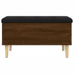 vidaXL Bancă de depozitare, stejar maro, 82x42x46 cm, lemn prelucrat