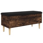 vidaXL Bancă de depozitare, stejar fumuriu, 102x42x46cm lemn prelucrat vidaXL Bancă de depozitare, stejar fumuriu, 102x42x46cm lemn prelucrat
