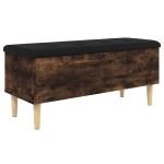 vidaXL Bancă de depozitare, stejar fumuriu, 102x42x46cm lemn prelucrat vidaXL Bancă de depozitare, stejar fumuriu, 102x42x46cm lemn prelucrat