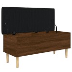 vidaXL Bancă de depozitare, stejar maro, 102x42x46 cm, lemn prelucrat vidaXL Bancă de depozitare, stejar maro, 102x42x46 cm, lemn prelucrat