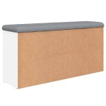 vidaXL Bancă de pantofi, alb, 102x32x50 cm, lemn prelucrat vidaXL Bancă de pantofi, alb, 102x32x50 cm, lemn prelucrat