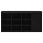 vidaXL Bancă de pantofi, negru, 102x32x50 cm, lemn prelucrat vidaXL Bancă de pantofi, negru, 102x32x50 cm, lemn prelucrat
