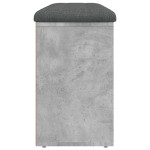 vidaXL Bancă de pantofi, gri beton, 102x32x50 cm, lemn prelucrat vidaXL Bancă de pantofi, gri beton, 102x32x50 cm, lemn prelucrat