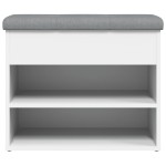 vidaXL Bancă de pantofi, alb, 62x32x50 cm, lemn prelucrat vidaXL Bancă de pantofi, alb, 62x32x50 cm, lemn prelucrat