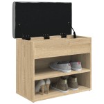 vidaXL Bancă pentru pantofi stejar sonoma 62x32x50 cm lemn prelucrat