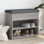 vidaXL Bancă de pantofi, gri sonoma, 62x32x50 cm, lemn prelucrat vidaXL Bancă de pantofi, gri sonoma, 62x32x50 cm, lemn prelucrat