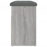 vidaXL Bancă de pantofi, gri sonoma, 62x32x50 cm, lemn prelucrat vidaXL Bancă de pantofi, gri sonoma, 62x32x50 cm, lemn prelucrat