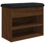 vidaXL Bancă de pantofi, stejar maro, 62x32x50 cm, lemn prelucrat