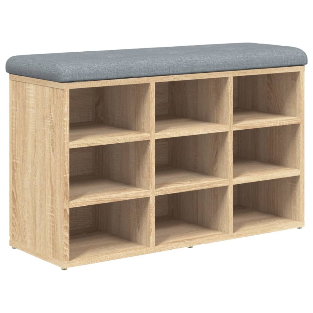 vidaXL Bancă pentru pantofi stejar sonoma 82x32x50 cm lemn prelucrat