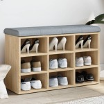 vidaXL Bancă pentru pantofi stejar sonoma 82x32x50 cm lemn prelucrat