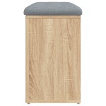vidaXL Bancă pentru pantofi stejar sonoma 82x32x50 cm lemn prelucrat