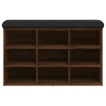 vidaXL Bancă de pantofi, stejar maro, 82x32x50 cm, lemn prelucrat