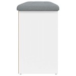 vidaXL Bancă de pantofi, alb, 102x32x50 cm, lemn prelucrat