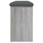 vidaXL Bancă de pantofi, gri sonoma, 102x32x50 cm, lemn prelucrat vidaXL Bancă de pantofi, gri sonoma, 102x32x50 cm, lemn prelucrat