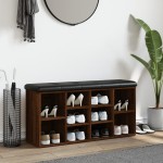 vidaXL Bancă de pantofi, stejar maro, 102x32x50 cm, lemn prelucrat
