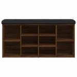 vidaXL Bancă de pantofi, stejar maro, 102x32x50 cm, lemn prelucrat