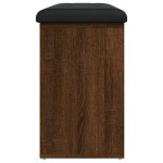 vidaXL Bancă de pantofi, stejar maro, 102x32x50 cm, lemn prelucrat