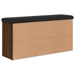 vidaXL Bancă de pantofi, stejar maro, 102x32x50 cm, lemn prelucrat