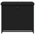 vidaXL Bancă pantofi cu sertar rabatabil, negru, 62x32x56 cm