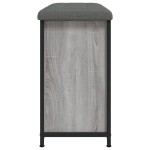 vidaXL Bancă de pantofi cu sertar rabatabil, gri sonoma, 62x32x56 cm