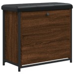 vidaXL Bancă pantofi cu sertar rabatabil, stejar maro, 62x32x56 cm