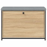 vidaXL Bancă pantofi cu sertar rabatabil, stejar sonoma, 82x32x56 cm
