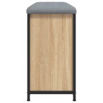 vidaXL Bancă pantofi cu sertar rabatabil, stejar sonoma, 82x32x56 cm
