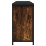 vidaXL Bancă pantofi cu sertar rabatabil, stejar fumuriu, 82x32x56 cm