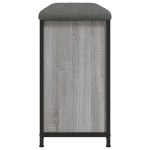 vidaXL Bancă de pantofi cu sertar rabatabil, gri sonoma, 82x32x56 cm vidaXL Bancă de pantofi cu sertar rabatabil, gri sonoma, 82x32x56 cm