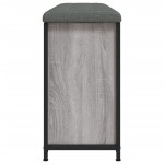 vidaXL Bancă de pantofi cu sertar rabatabil, gri sonoma, 102x32x56 cm vidaXL Bancă de pantofi cu sertar rabatabil, gri sonoma, 102x32x56 cm