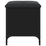 vidaXL Bancă de pantofi, negru, 42x42x45 cm, lemn prelucrat vidaXL Bancă de pantofi, negru, 42x42x45 cm, lemn prelucrat
