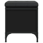vidaXL Bancă de pantofi, negru, 42x42x45 cm, lemn prelucrat vidaXL Bancă de pantofi, negru, 42x42x45 cm, lemn prelucrat