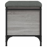 vidaXL Bancă de depozitare, gri sonoma, 42x42x45 cm, lemn prelucrat vidaXL Bancă de depozitare, gri sonoma, 42x42x45 cm, lemn prelucrat