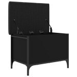 vidaXL Bancă de depozitare, negru, 62x42x45 cm, lemn prelucrat vidaXL Bancă de depozitare, negru, 62x42x45 cm, lemn prelucrat