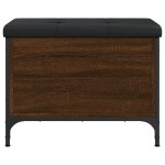 vidaXL Bancă de depozitare, stejar maro, 62x42x45 cm, lemn prelucrat vidaXL Bancă de depozitare, stejar maro, 62x42x45 cm, lemn prelucrat