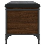 vidaXL Bancă de depozitare, stejar maro, 62x42x45 cm, lemn prelucrat vidaXL Bancă de depozitare, stejar maro, 62x42x45 cm, lemn prelucrat