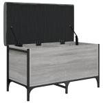 vidaXL Bancă de depozitare, gri sonoma, 82x42x45 cm, lemn prelucrat vidaXL Bancă de depozitare, gri sonoma, 82x42x45 cm, lemn prelucrat