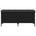 vidaXL Bancă de depozitare, negru, 102x42x45 cm, lemn prelucrat vidaXL Bancă de depozitare, negru, 102x42x45 cm, lemn prelucrat