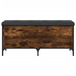 vidaXL Bancă de depozitare, stejar fumuriu, 102x42x45cm lemn prelucrat vidaXL Bancă de depozitare, stejar fumuriu, 102x42x45cm lemn prelucrat