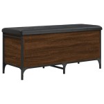 vidaXL Bancă de depozitare, stejar maro, 102x42x45 cm, lemn prelucrat