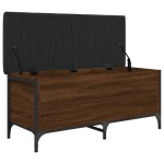 vidaXL Bancă de depozitare, stejar maro, 102x42x45 cm, lemn prelucrat