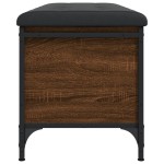 vidaXL Bancă de depozitare, stejar maro, 102x42x45 cm, lemn prelucrat