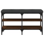 vidaXL Bancă de pantofi, stejar maro, 82x32x47 cm, lemn prelucrat
